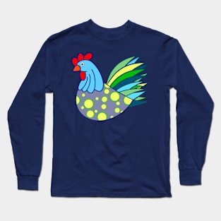 A Spotted Chicken Long Sleeve T-Shirt